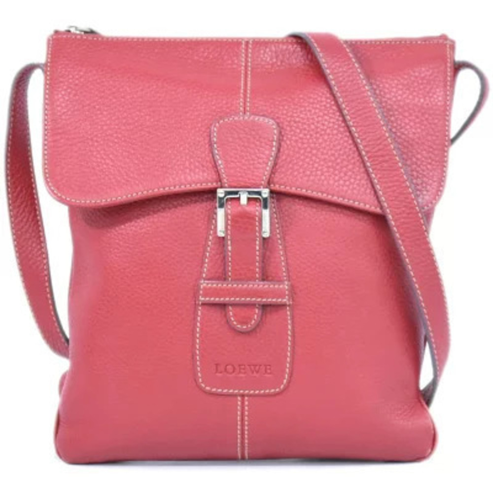 Loewe Velazquez Leather Crossbody Bag Red